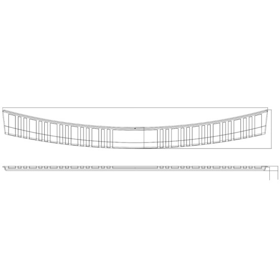 Bumper Protectors Ford Edge Rear Bumper Protector 2007